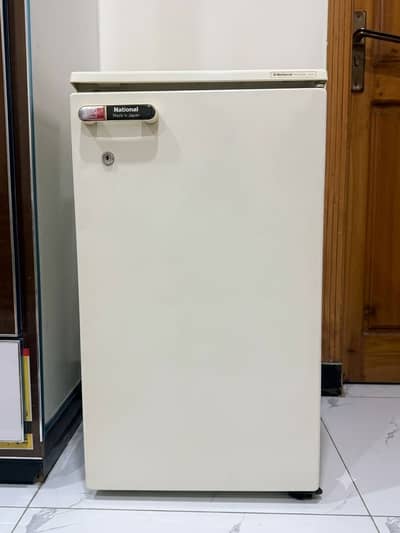 National Mini fridge with freezer.