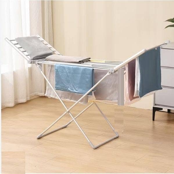 Steel Clothes Drying Stand by Bean Bag Pakistan - Foldable Rack for Indoor and Outdoor Use
