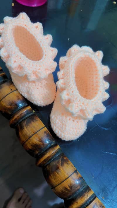 Crochet booties