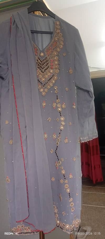 heavy embroidery dress