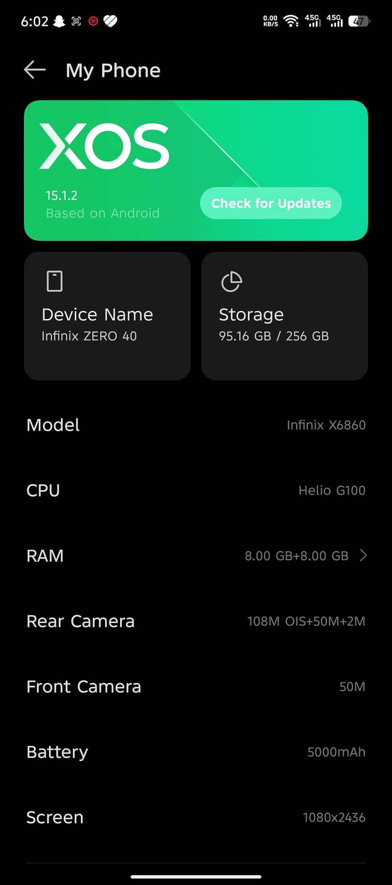 Infinix Zero 40 8