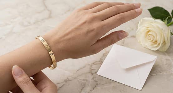 Cartier style Gold bracelet