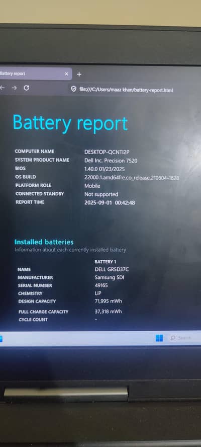 Dell inc Precision 7520