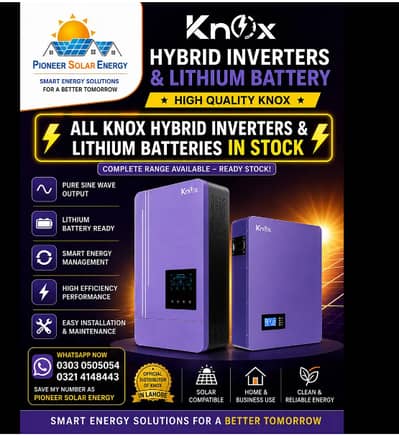 KNOX Hybrid Inverter 4kw~11kw(krypton eco xenon) & Lithium Battery