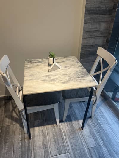 Tables and chairs for cafe or home