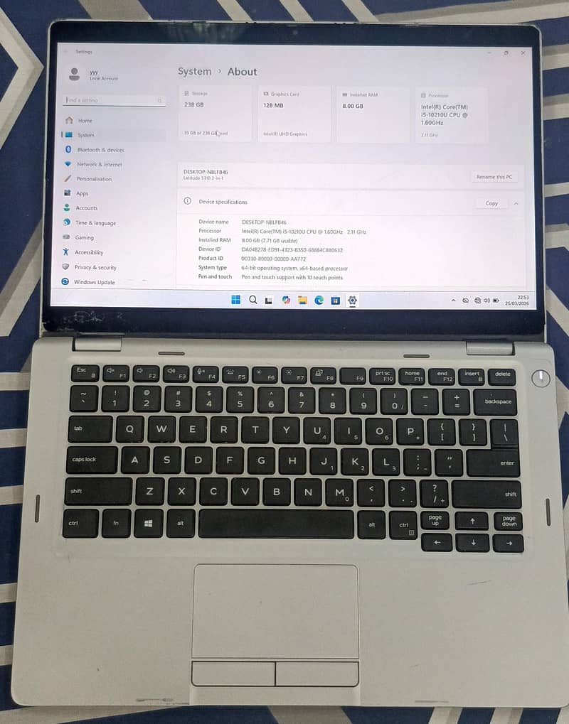 Core i5 10th generation 360 touch 2