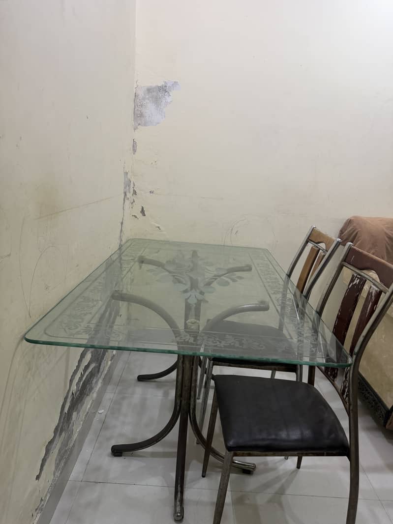 glass dining table full size 0