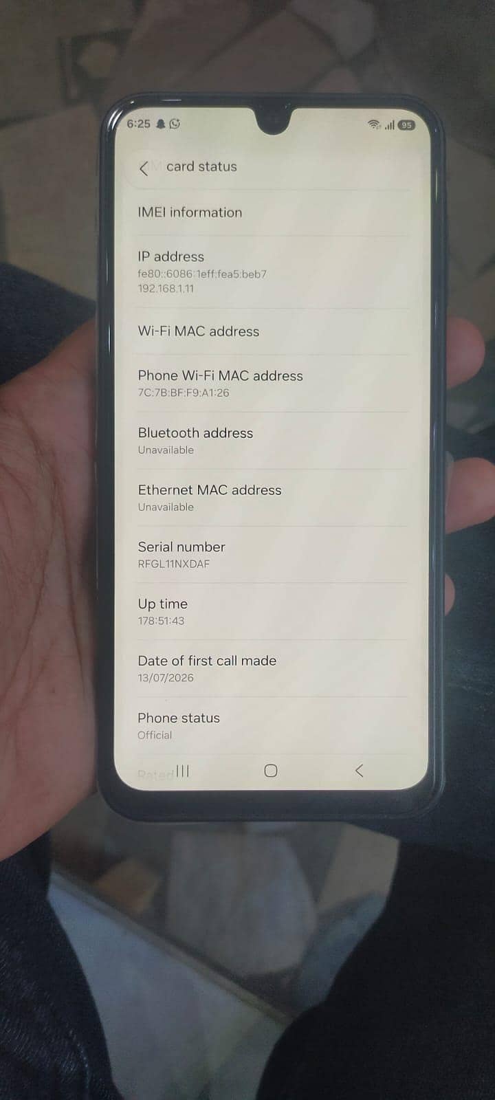 samsung A17 6