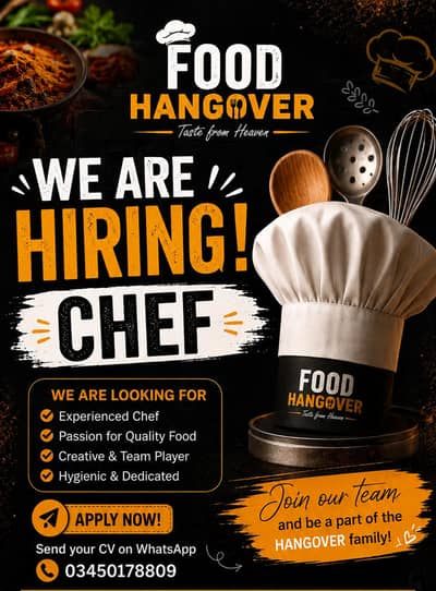 Job Offer for Chef