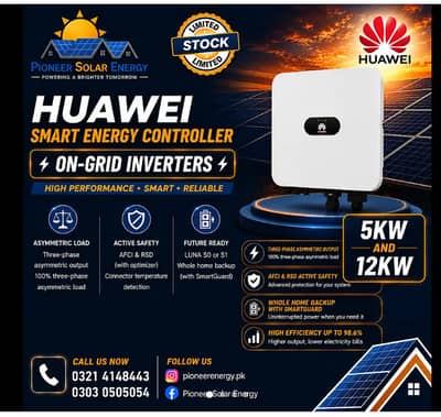 HUAWEI 5KW & 12KW ONGRID SOLAR INVERTERS