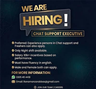 Chat Support Executive