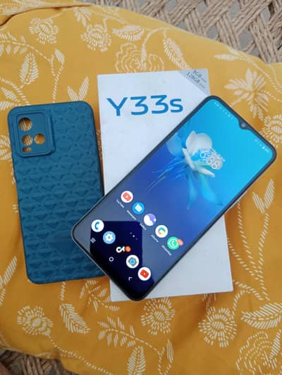 Vivo Y33s Ram Rom 8+4/128with box charger ni ha, PTA official approved