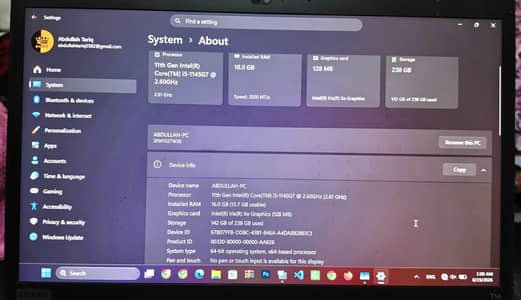 LENOVO THINKPAD T14 GEN 2 CORE i5 11 GEN 16GB - 256GB(SSD) (UK)