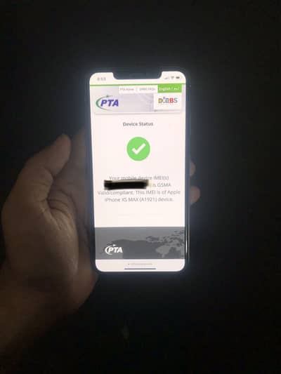 Apple iPhone XS Max Jv pta approved