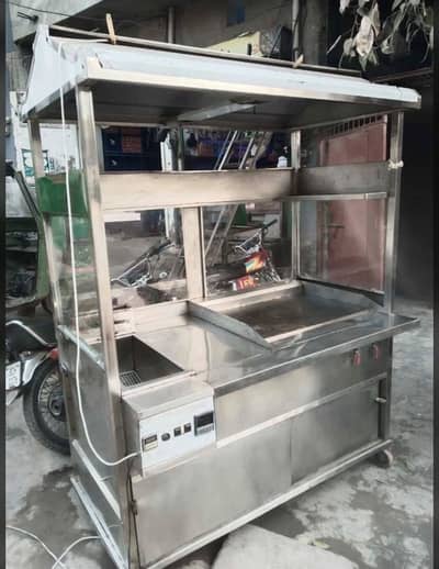 Sharwama counter with Fryer hot plate Grill Pizza Oven Fast food setup