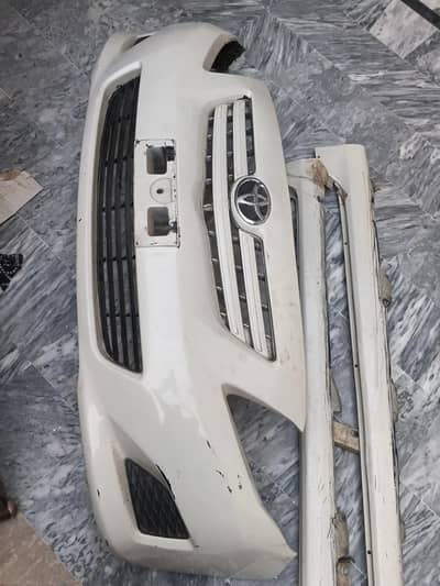 corolla xli 2010 modle front back geniune bunper and side kits