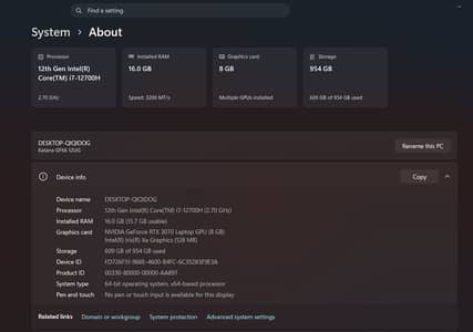 MSI katana GF66 12UG Rtx 8GB
