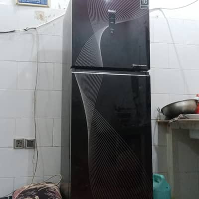 Haier digital inverter Glass door Refrigerator 03200412246
