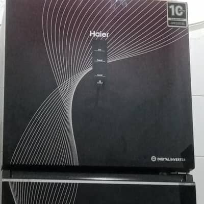 Haier digital inverter Glass door Refrigerator 03200412246