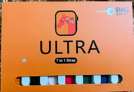 Ultra Smart Watch 7 in 1 Straps Bluetooth 3+HS Orange
