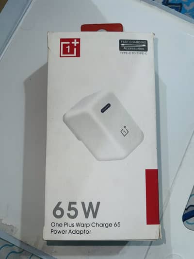 One plus 65 watt charger + cable