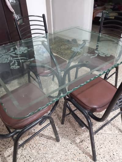 Dining table with chairs