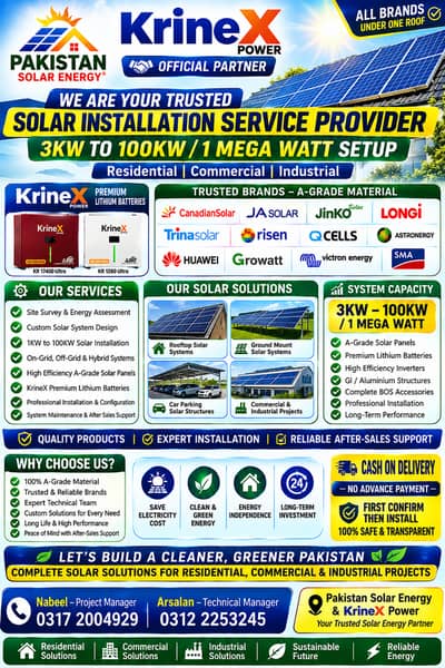 Solar Installation Complete Solar Solutions Panels,Inverters & Battery