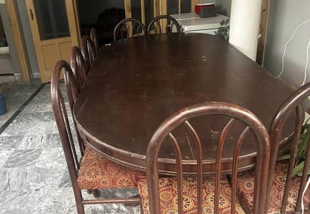 Dining table and chairs for sale pure wood