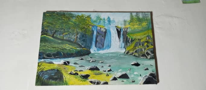 water fall painting 