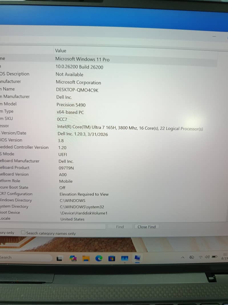 Dell precision 5490 8