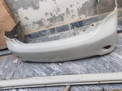 corolla xli 2010 modle front back geniune bunper and side kits