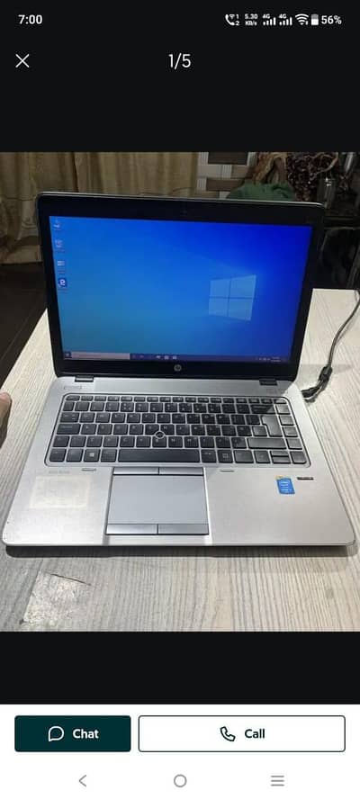 Hp Elite book 840 g2 core i5 5th generation 8 gb 256 gn