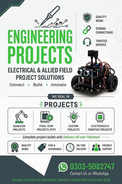 Electrical & Electronics Projects | FYP, Semester & Custom Builds