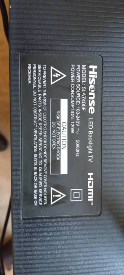 Hiscense 50 inch panel damaged LED