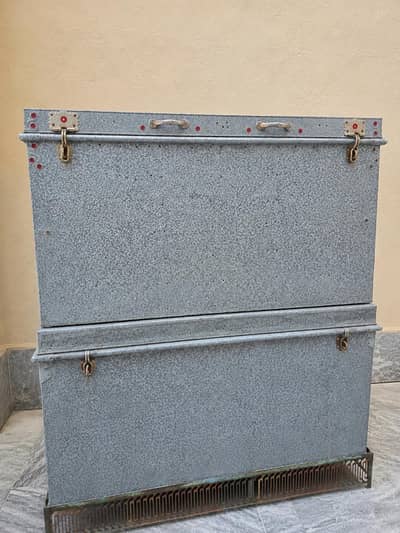 large steel trunk / iron storage box