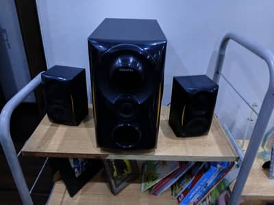 Stereo system with 2 speakers