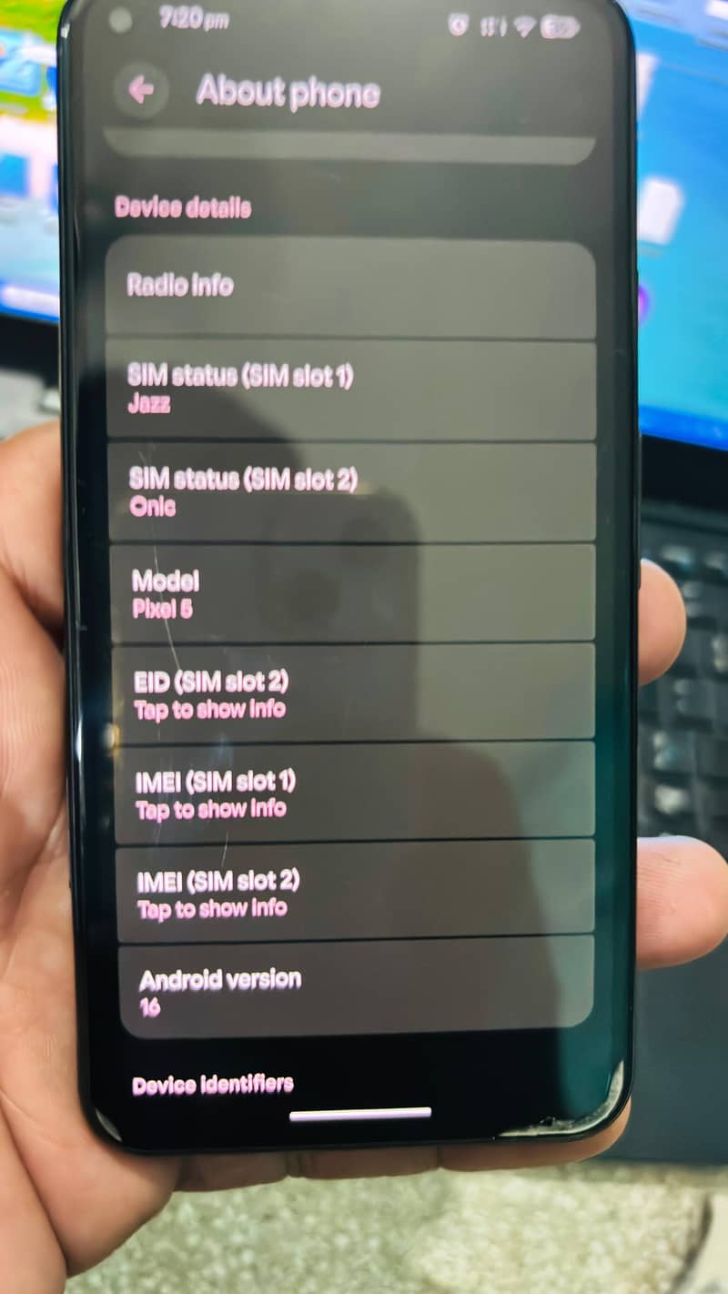 Google Pixel 5 8