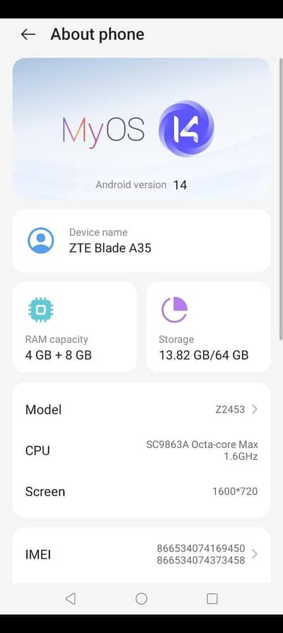 Zte Blade A35