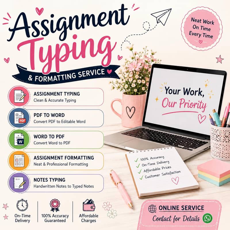 Assignment Typing & Formatting Service 1