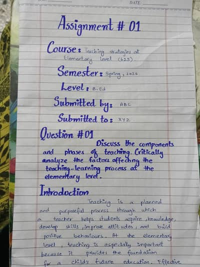 Aiou spring 2026 assignments