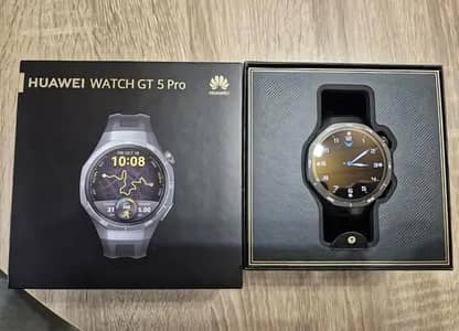 Huawei Watch GT 5 pro Titanium color with Box like new.