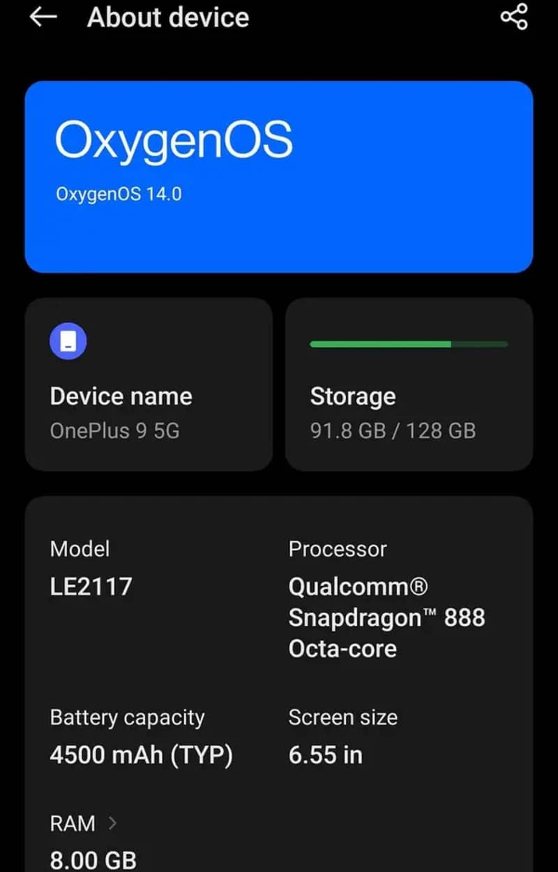 One Plus 9 read description 2