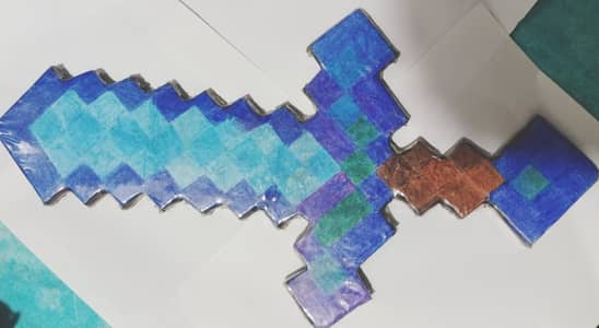 Handmade Cardboard Decorative Art Piece – Fantasy Design