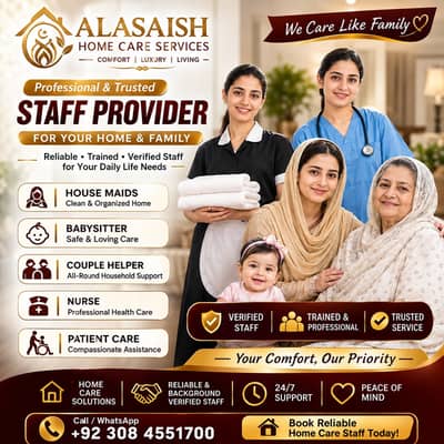 Maid, House Maids, cook, chef, Baby Sitter, Filipino maids Available