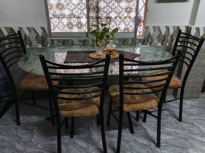 iron dining table
