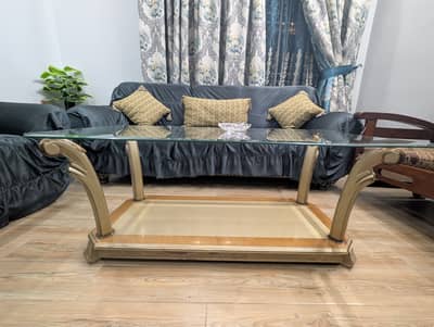 Central table and two small tables