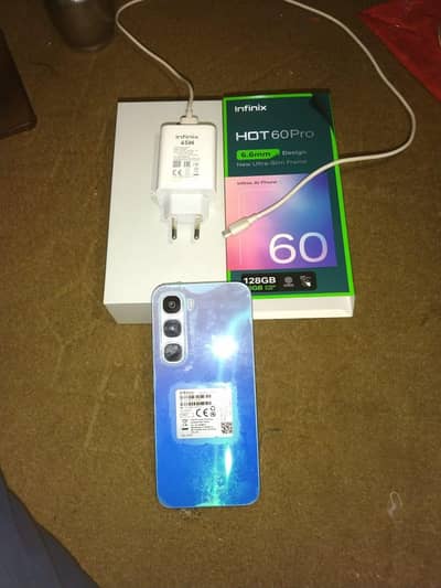 Infinix hote 60pro 8+8gb 128gb with box charger