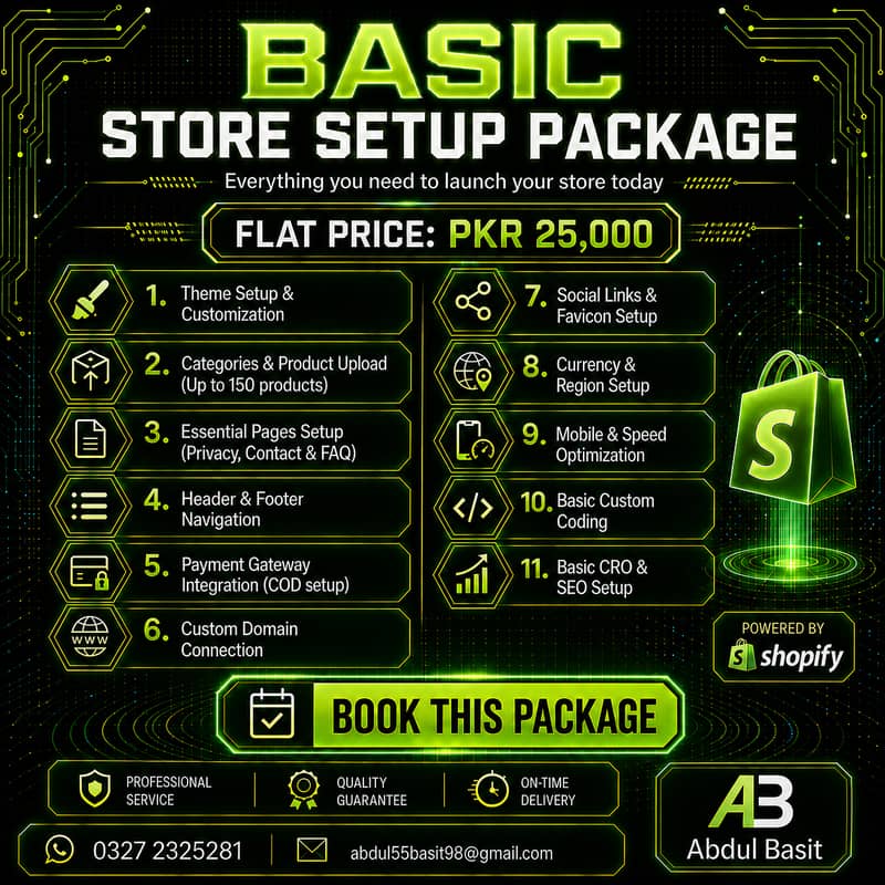 Professional Shopify Store Setup, Custom Coding & E-Commerce Developm 0