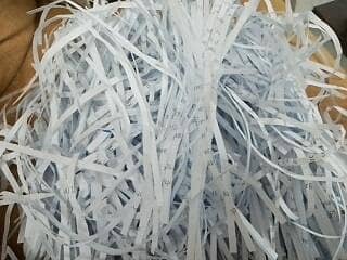 Shredded paper for packaging