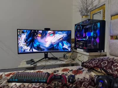 Ryzen 7 9800X3D RTX 5070 Ti 34 Inch ultrawide Monitor full Set PC